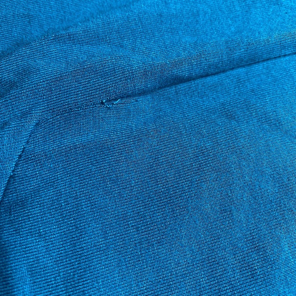 Betabrand The Sweatshirt Silk Blend Travel A Line Swing Dress Teal Size XL - Picture 8 of 8